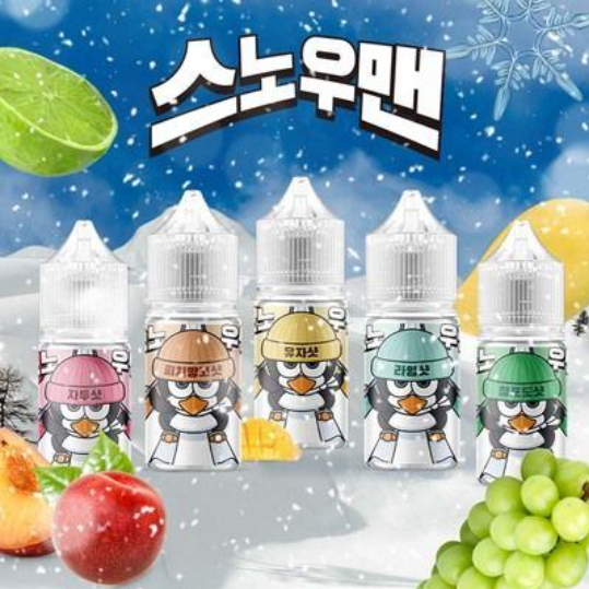 월드베이프 무니코틴 스노우맨 액상