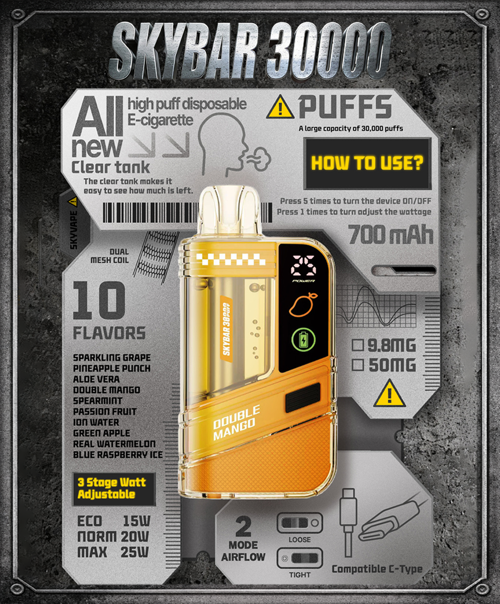 [스카이바] 스카이바 (1%/30000puffs) 일회용 전자담배