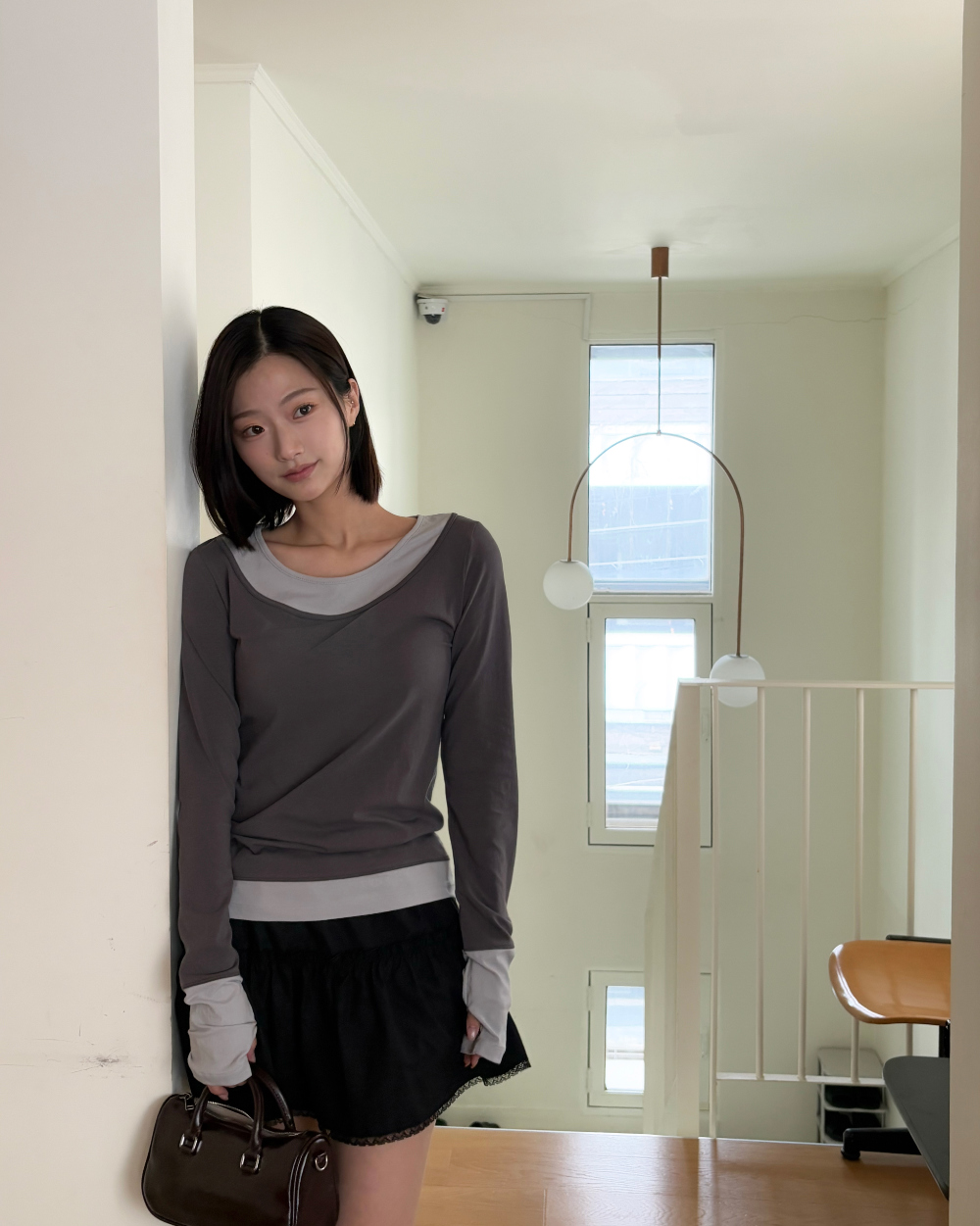 물결 레이스 스커트 (ivory,black) 상세 이미지 29