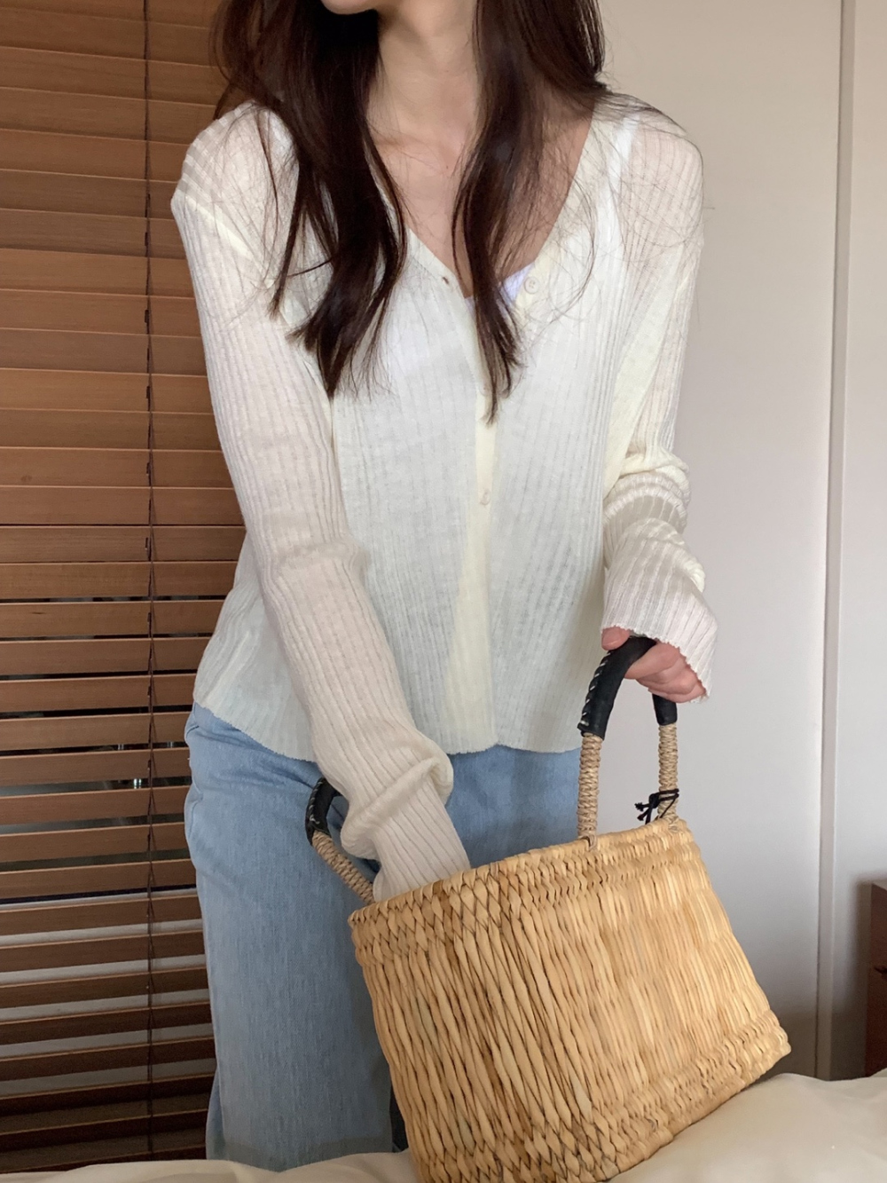 (봄🌷후들후들 ) 아이린 가디건 (ivory,cream,skyblue,pink,gray,black) 상세 이미지 6