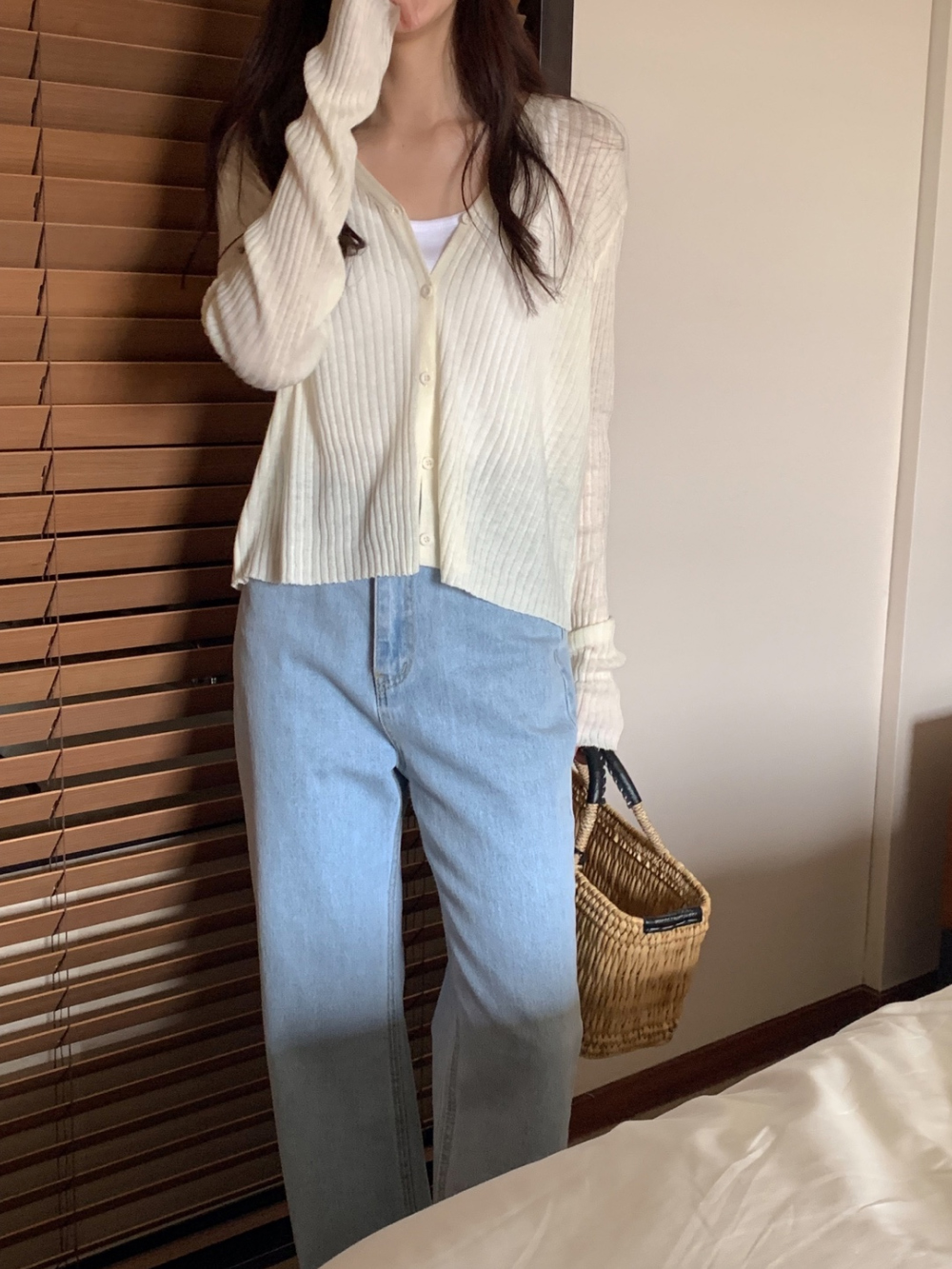 (봄🌷후들후들 ) 아이린 가디건 (ivory,cream,skyblue,pink,gray,black) 상세 이미지 3