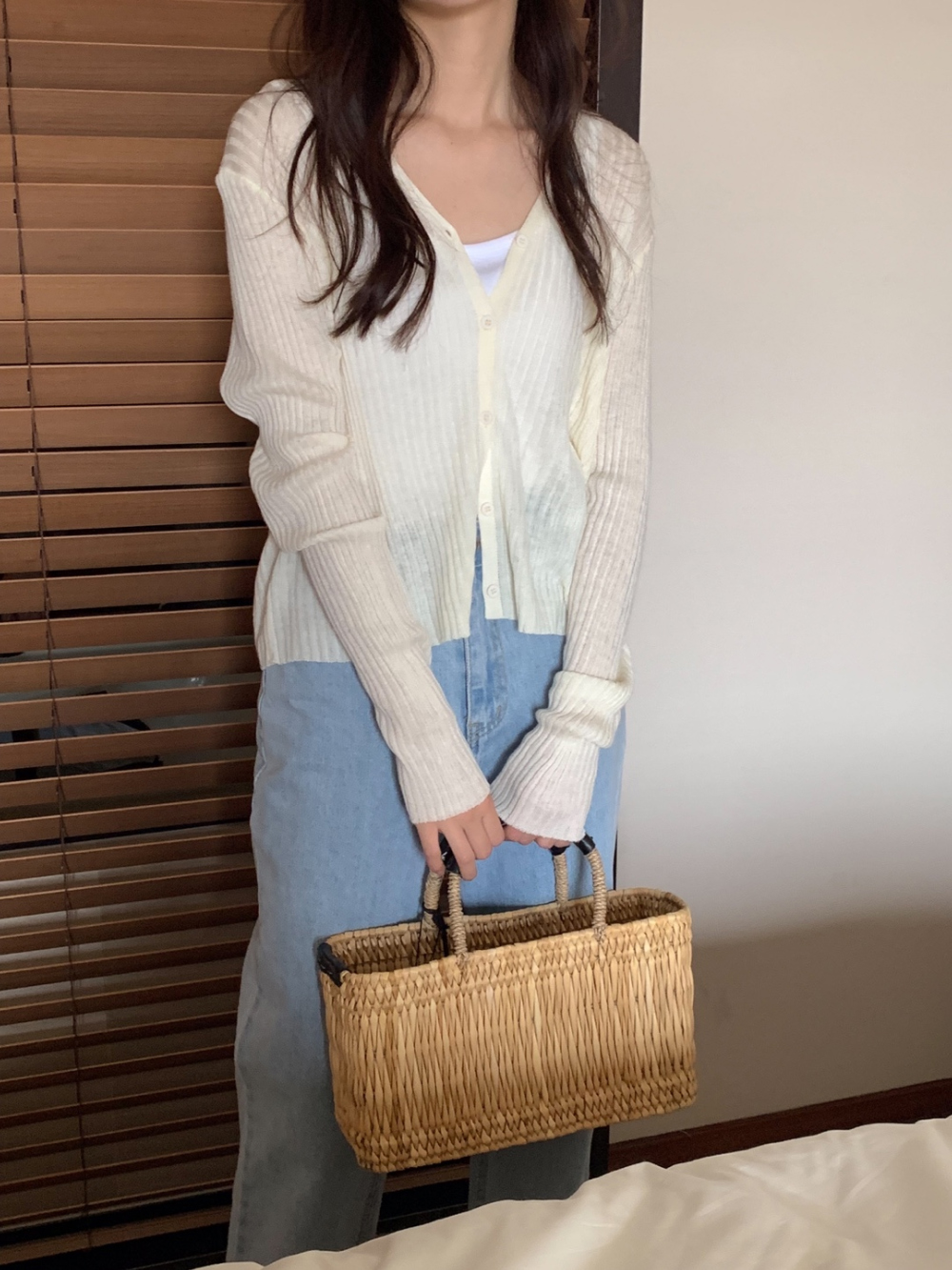 (봄🌷후들후들 ) 아이린 가디건 (ivory,cream,skyblue,pink,gray,black) 상세 이미지 4