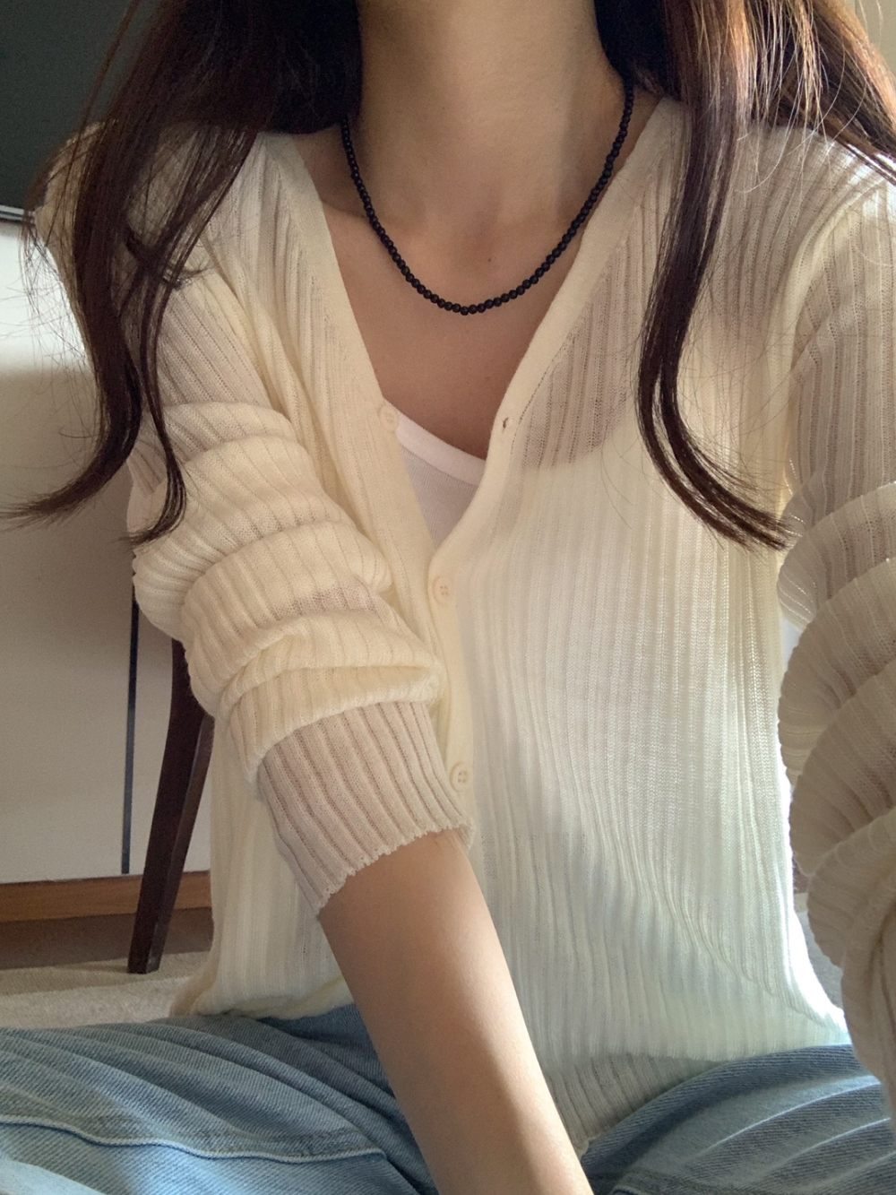 (봄🌷후들후들 ) 아이린 가디건 (ivory,cream,skyblue,pink,gray,black) 상세 이미지 25
