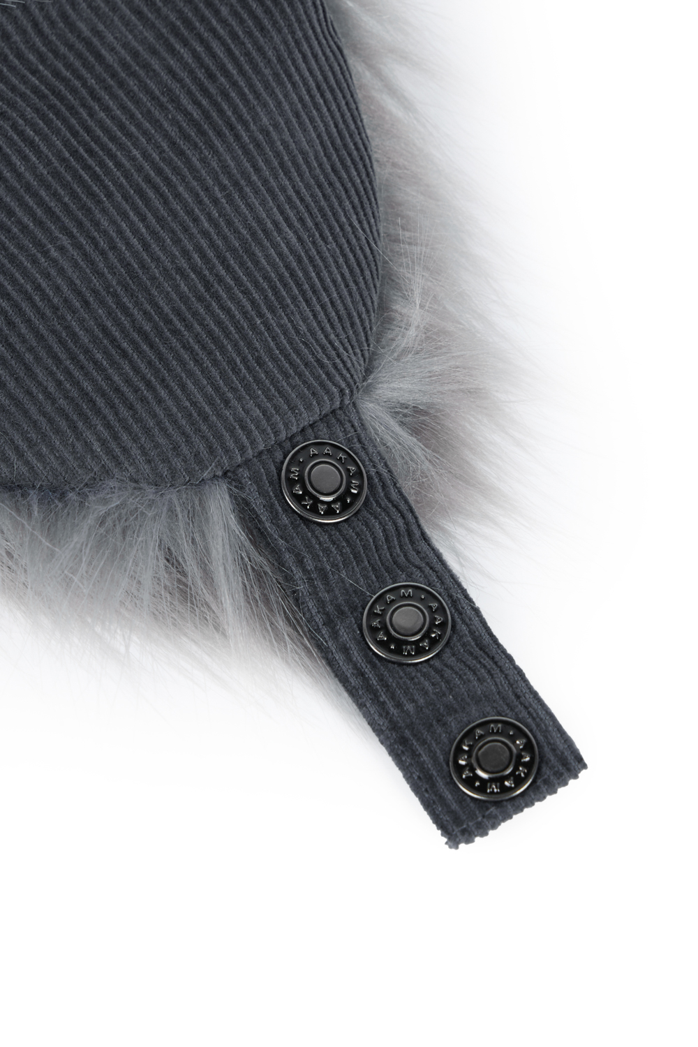 Corduroy Trapper Cap (Gray) | AAKAM
