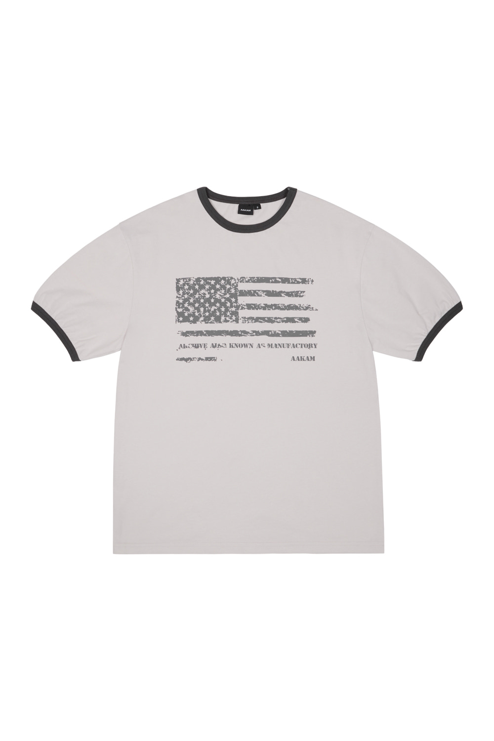 Star-Spangled Ringer Top (Gray) - AAKAM
