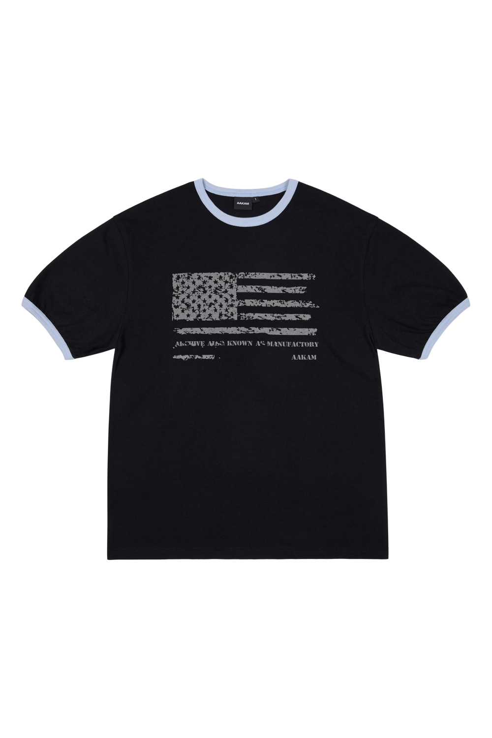 Star-Spangled Ringer Top (Black) - AAKAM