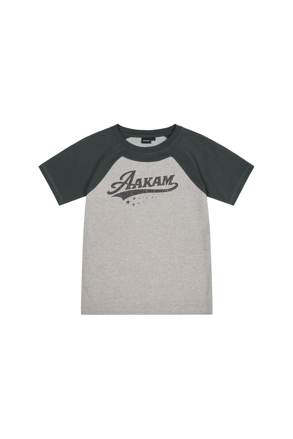 Authentic Raglan Half Top (Gray) - AAKAM