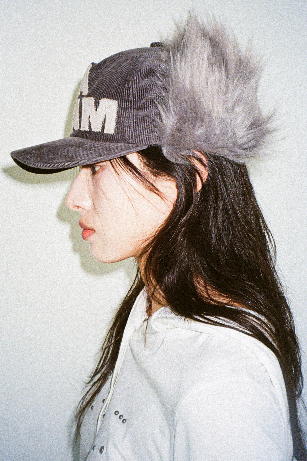 Corduroy Trapper Cap (Gray) | AAKAM