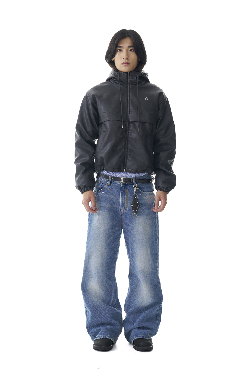 パンツ AAKAM Multi Studded Denim Pants Multi Studded Denim Pants (Blue) - AAKAM