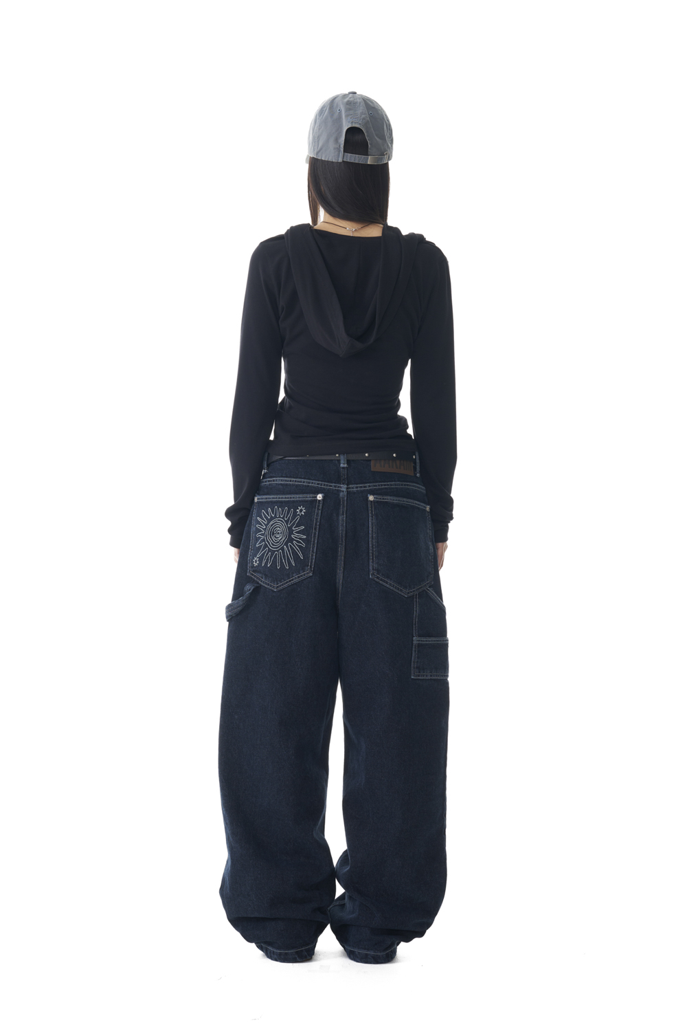 Needlework Carpenter Denim Pants (Blue) - AAKAM