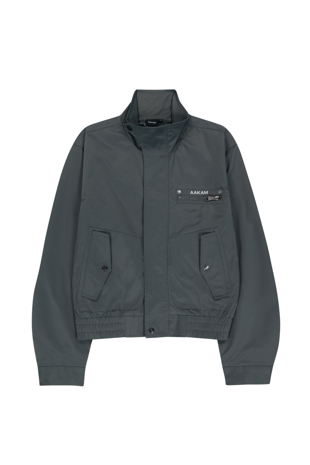AAKAM High-Neck Button Jacket サイズ1 High-Neck Button Jacket (Dark Gray) - AAKAM