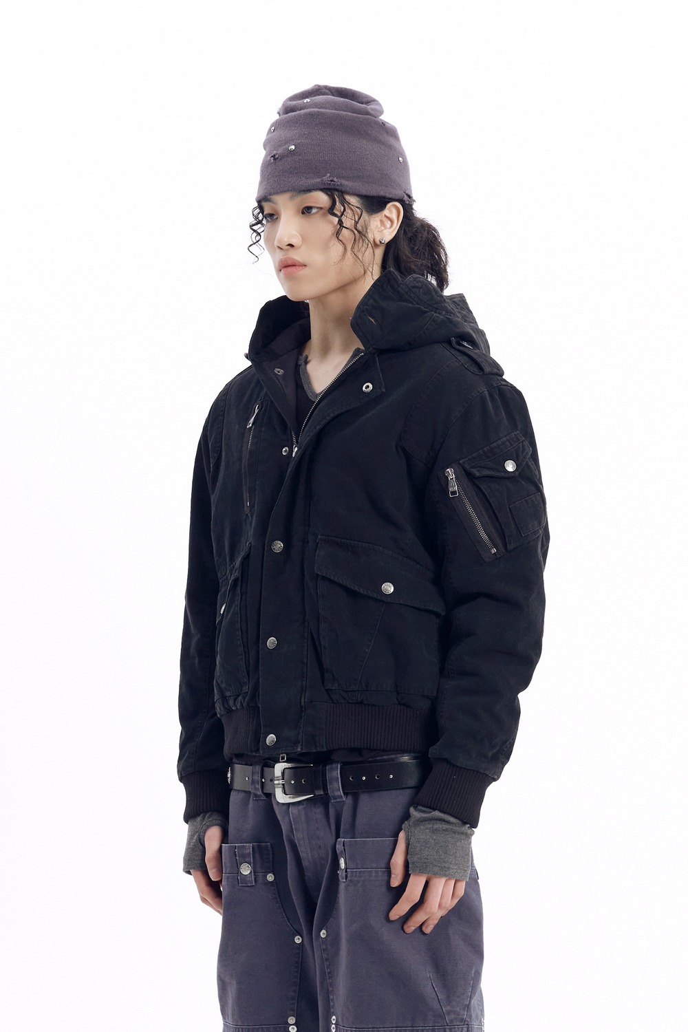 Nova Combat Jacket (Black) - AAKAM