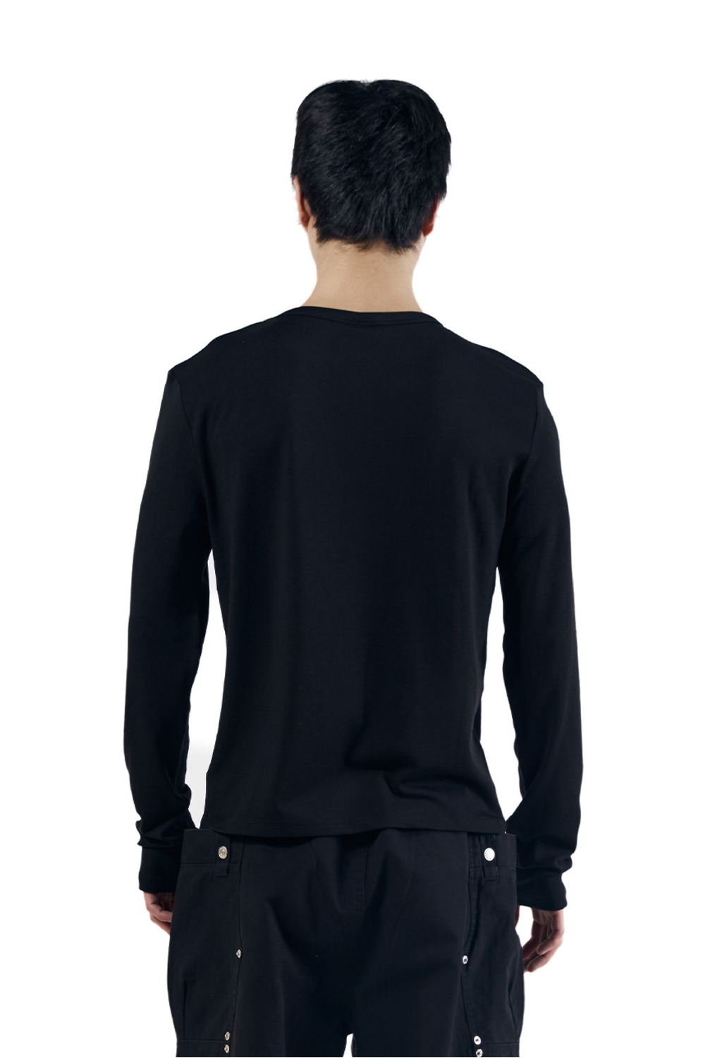 Cross Patch Long Sleeve (Black) - AAKAM