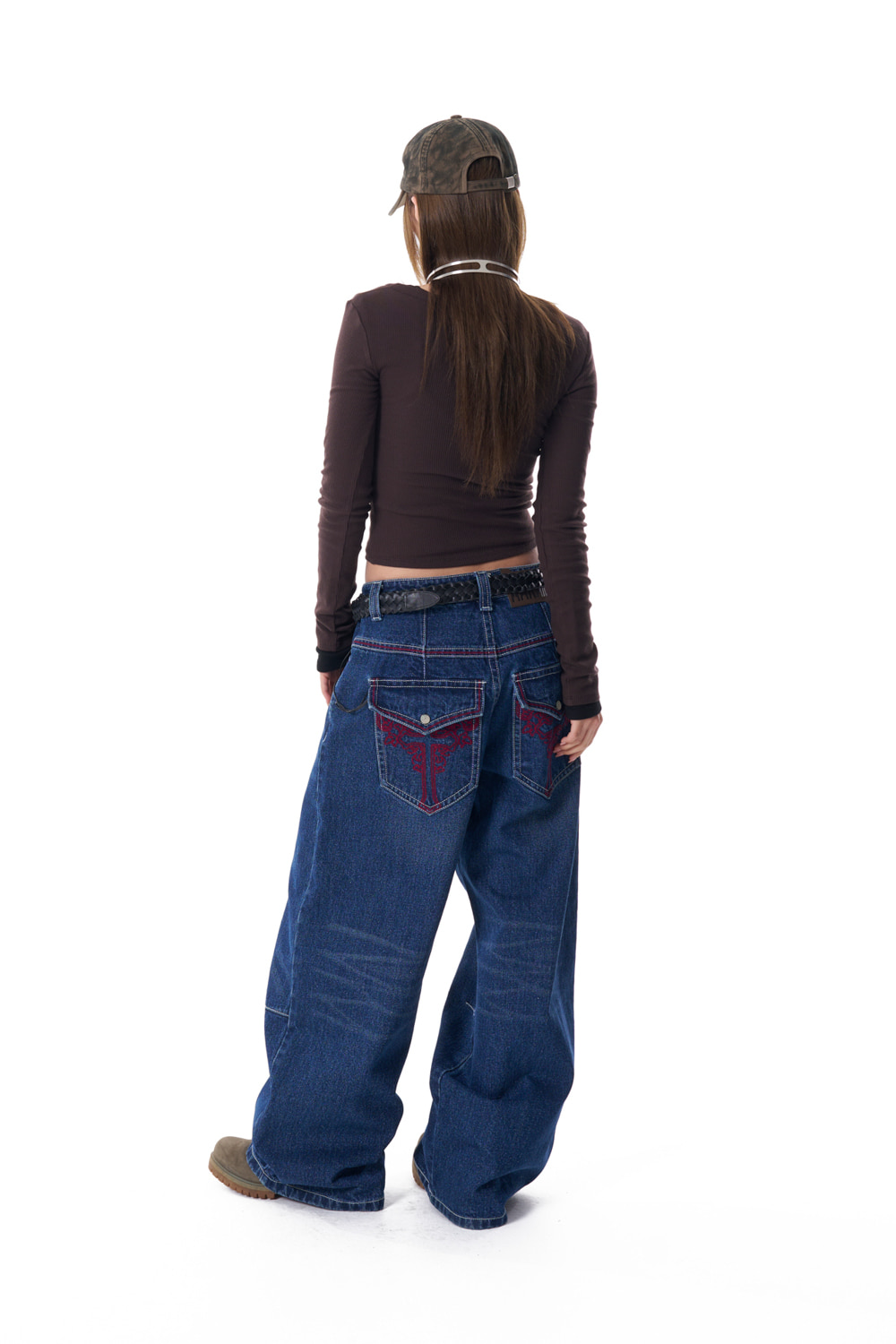 CROS2 Washed Denim Pants (Blue) - AAKAM