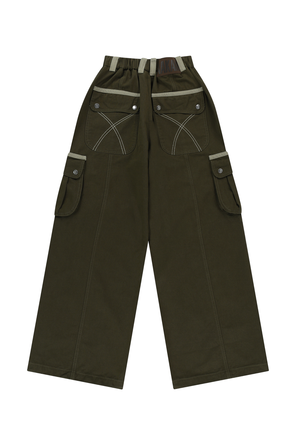 パンツ AAKAM Knee PinTuck Contrast Cargo Pants MUSINSA公式 | AAKAM 98 Knee Pin-Tuck Contrast Cargo Pants (Beige)