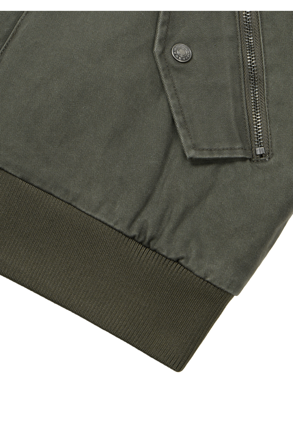 Button Placket Cotton Ma-1 Jacket (Khaki) - AAKAM