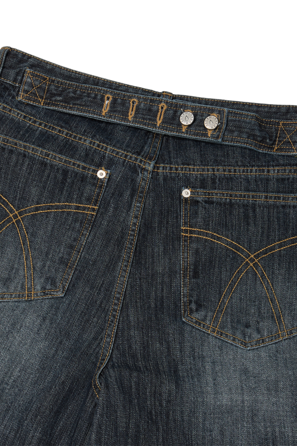06.11 예약 배송] Scratched Denim Pants (Indigo) - AAKAM