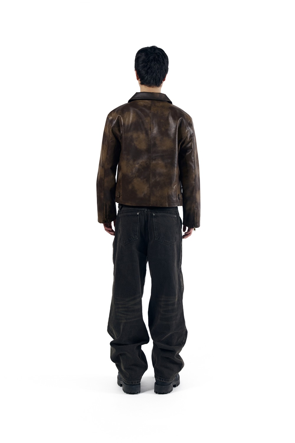 AAKAM Knee Panel Biker Denim Pants Knee Panel Biker Denim Pants 
