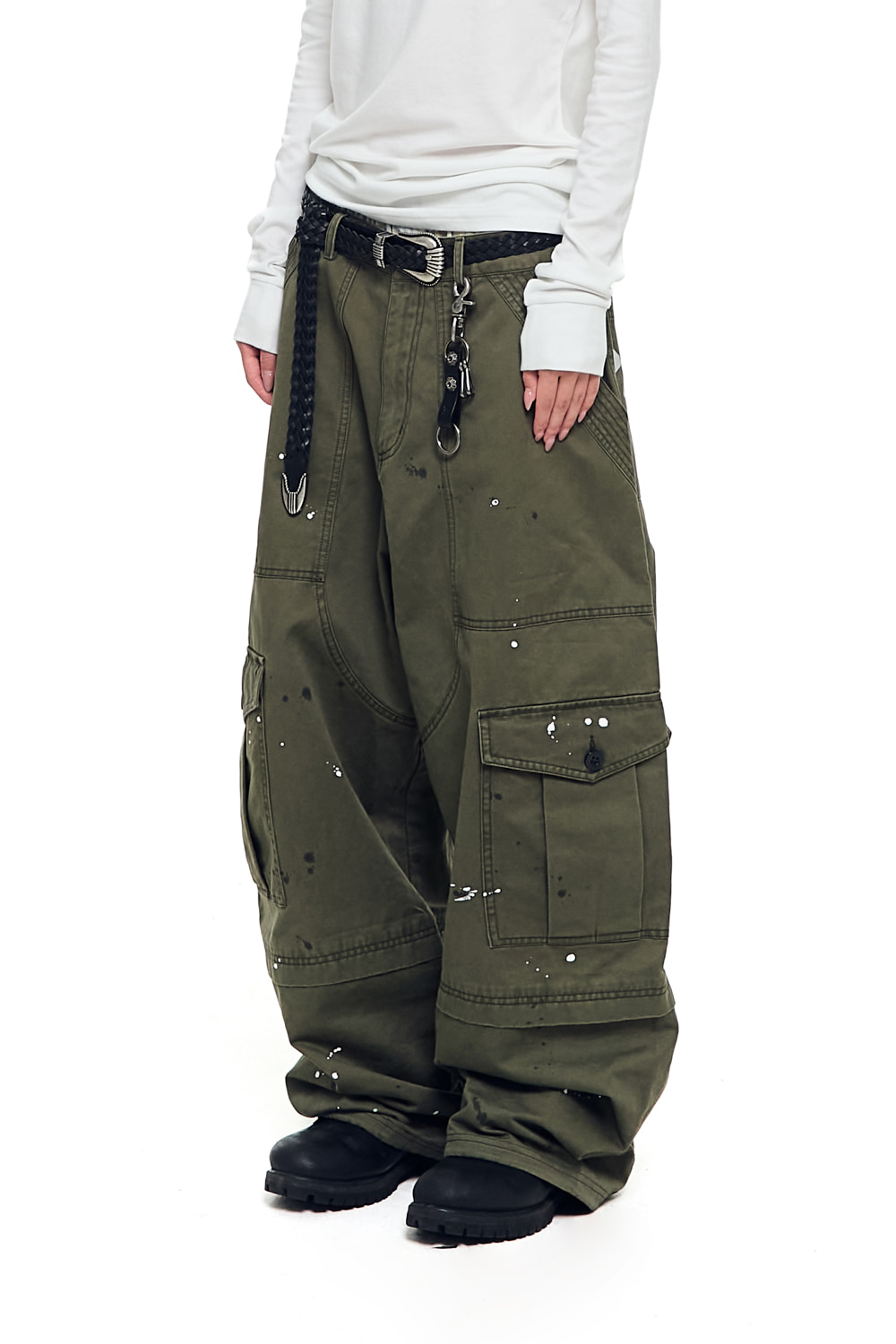 韓国 AAKAM 98 Knee Cargo Pants 아캄(AAKAM) 98 Knee Pin-Tuck