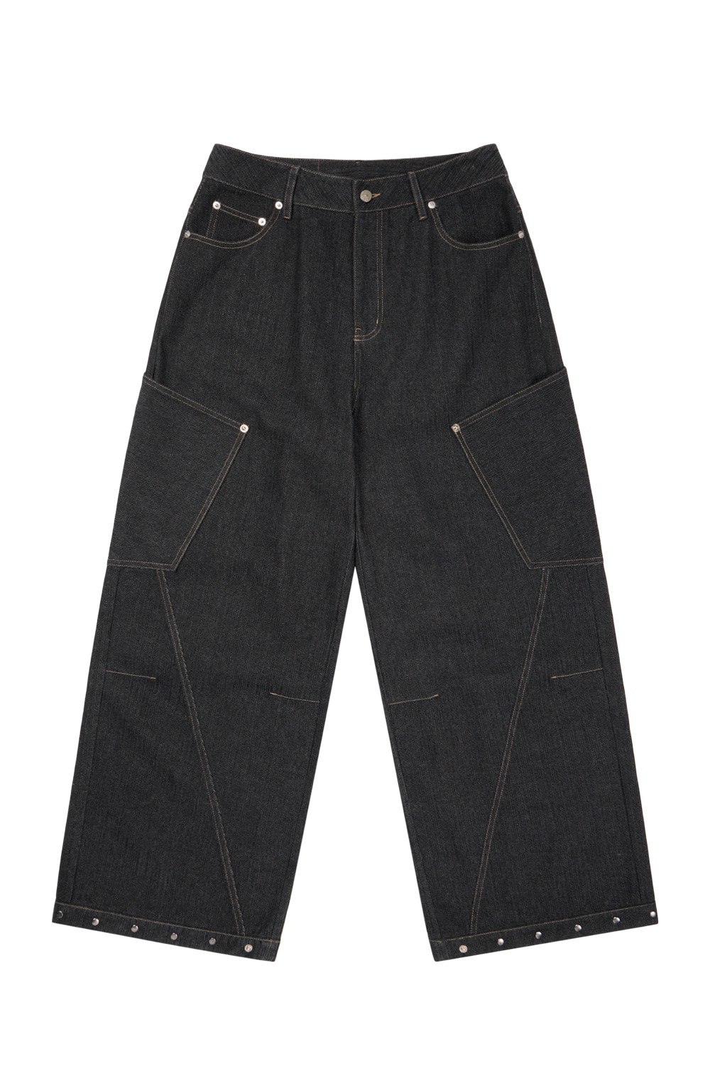 AAKAM Denim Pants (Black) 最終値下げ AAKAM】Cinch Back Denim Pants | OUR BRAND,AAKAM | PRESSING