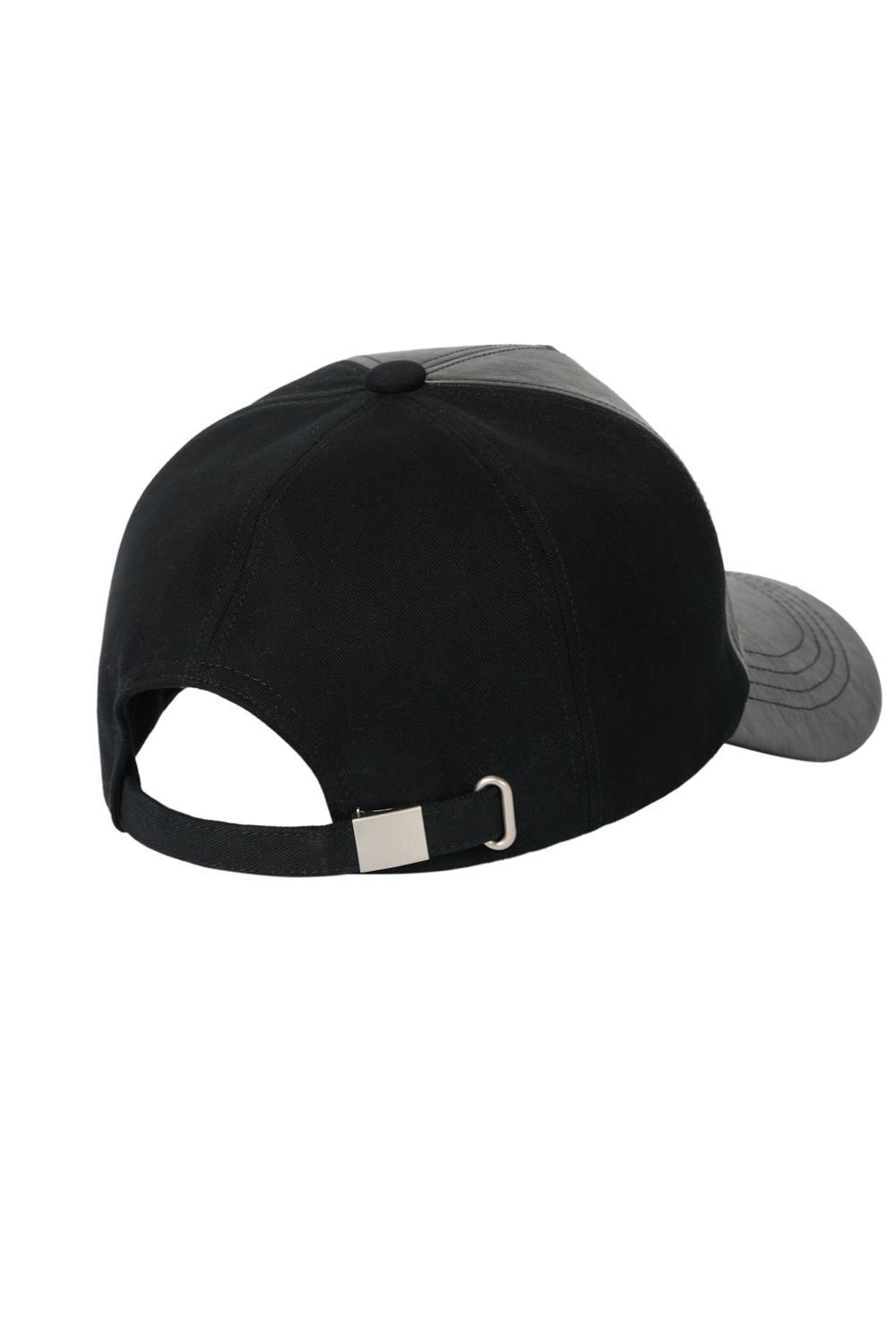 Leather Mixed CROS2 Ball Cap (Black) - AAKAM