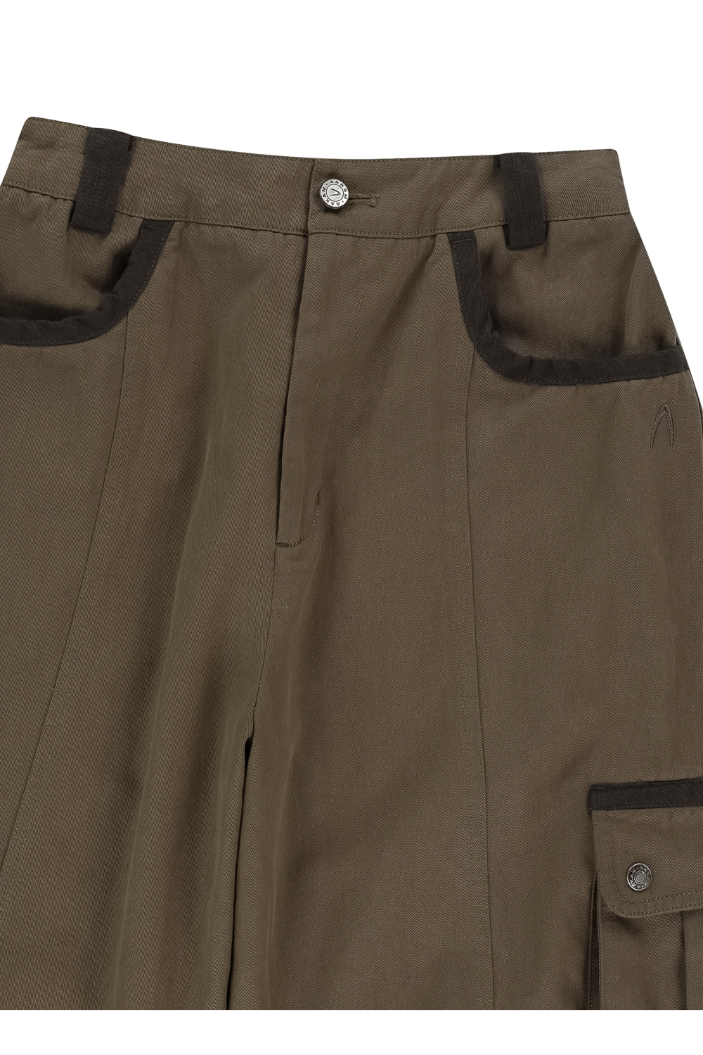 デニム・ジーパン AAKAM Knee Pin-tuck Contrast Cargo Pants 5SH058 MUSINSA | AAKAM Knee Pin-tuck Contrast Cargo Pants (Khaki)