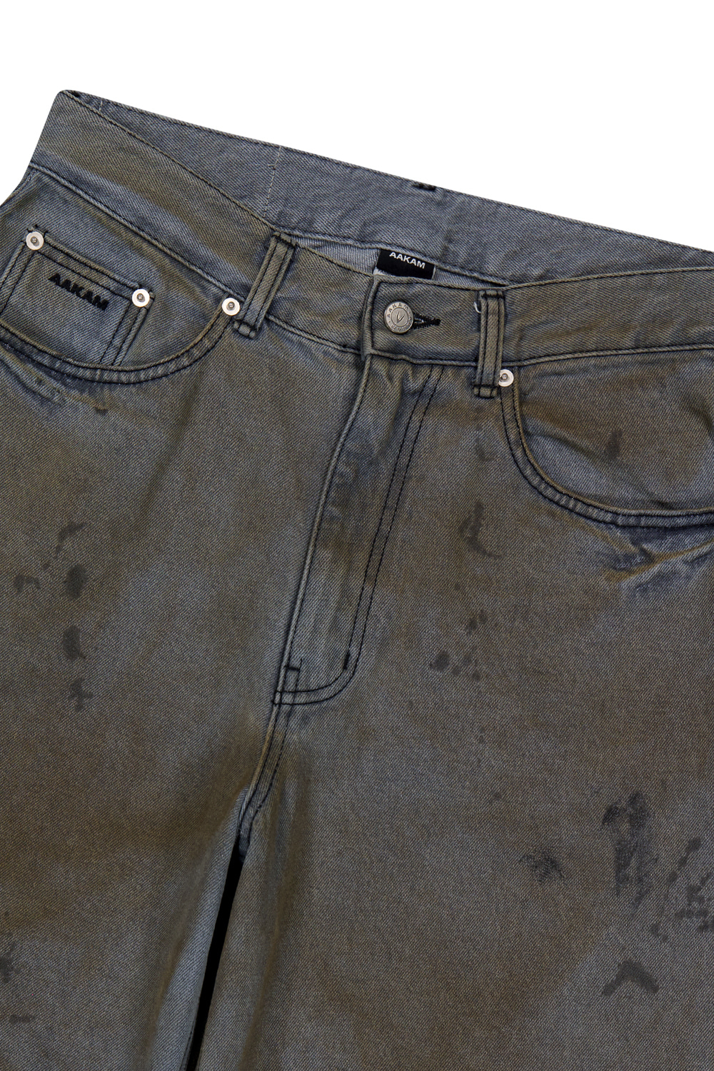 パンツ AAKAM Dirty Gradation Denim Pants (Gray) Dirty Gradation Denim Pants (Gray) - AAKAM