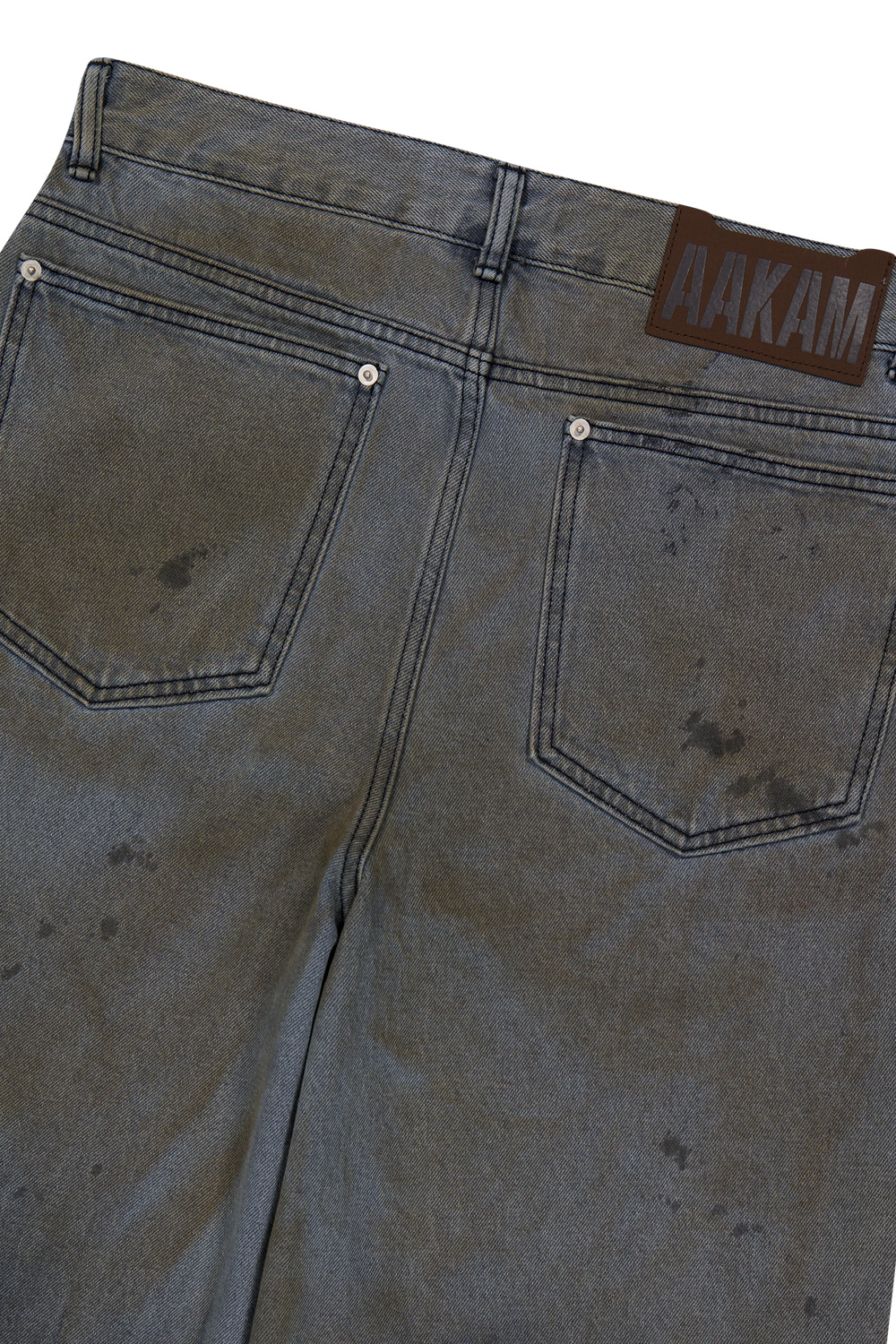 パンツ AAKAM Dirty Gradation Denim Pants (Gray) Dirty Gradation Denim Pants (Gray) - AAKAM