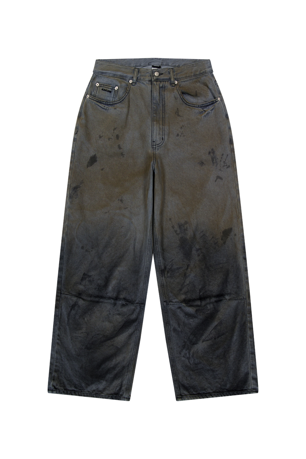 パンツ AAKAM Dirty Gradation Denim Pants (Gray) Dirty Gradation Denim Pants (Gray) - AAKAM