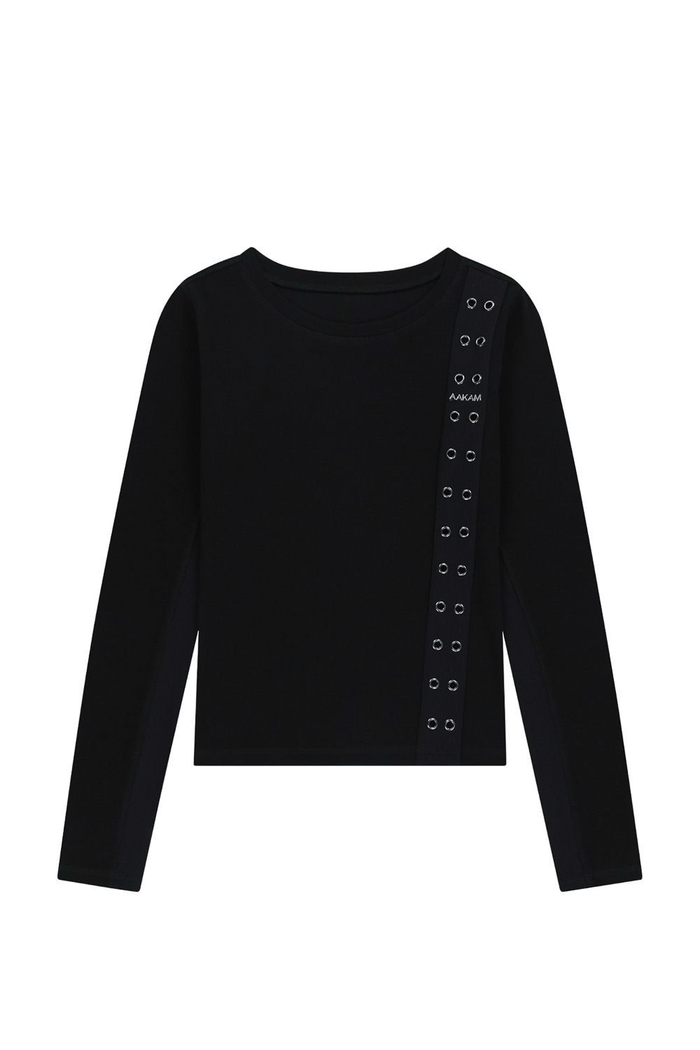 トップス AAKAM Side Eyelet Long Sleeve (Black) Side Eyelet Long Sleeve (Black) - AAKAM