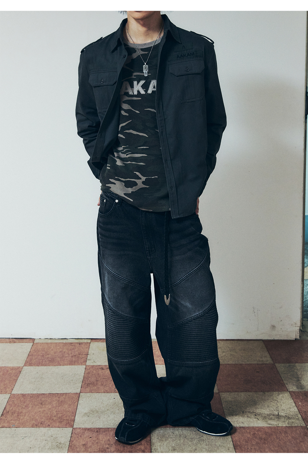 「完売品」アーカムAAKAM Military Field Shirts Military Field Shirts (Dark Gray) - AAKAM