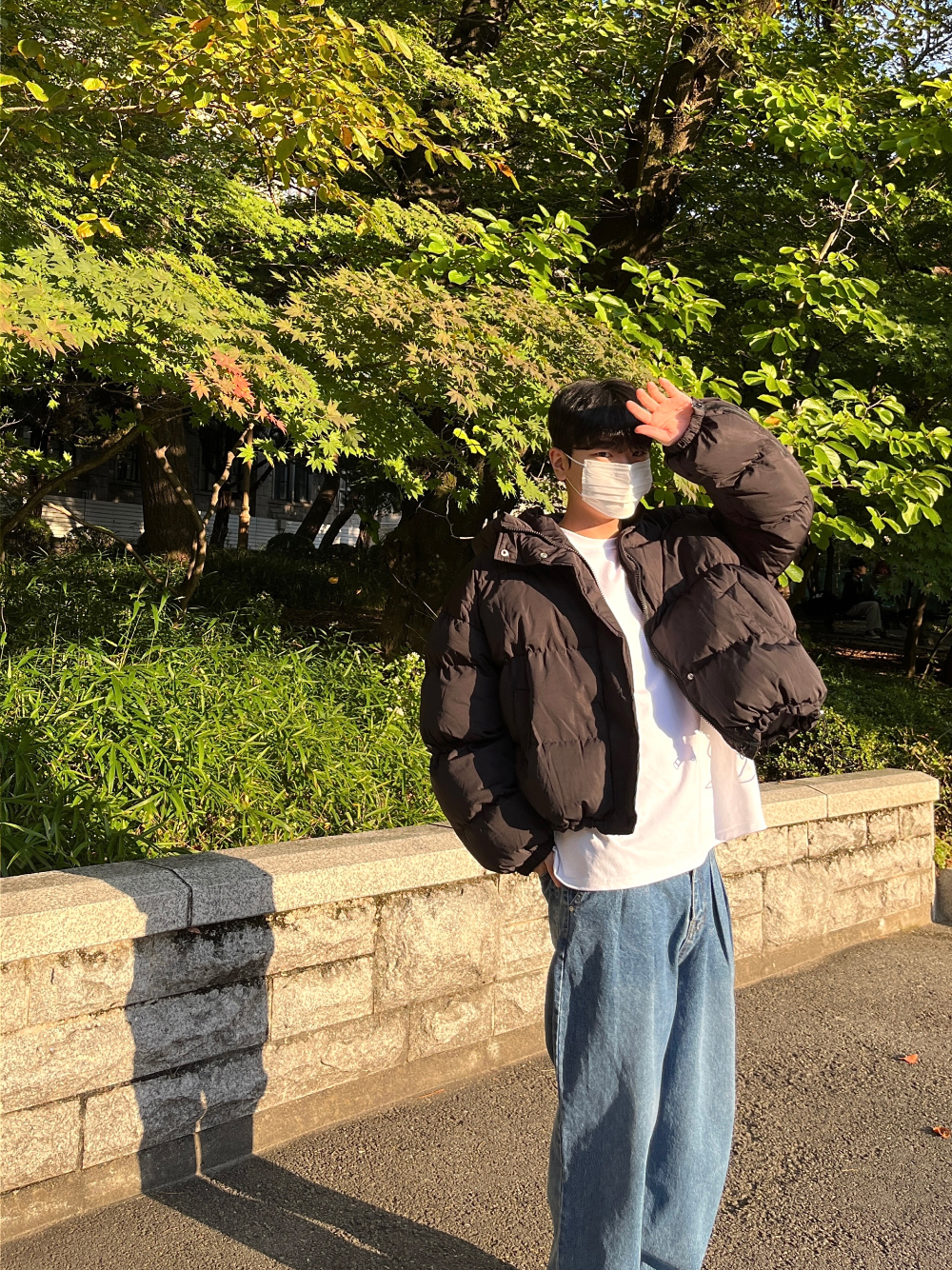 패딩 모델 착용 이미지-S60L12