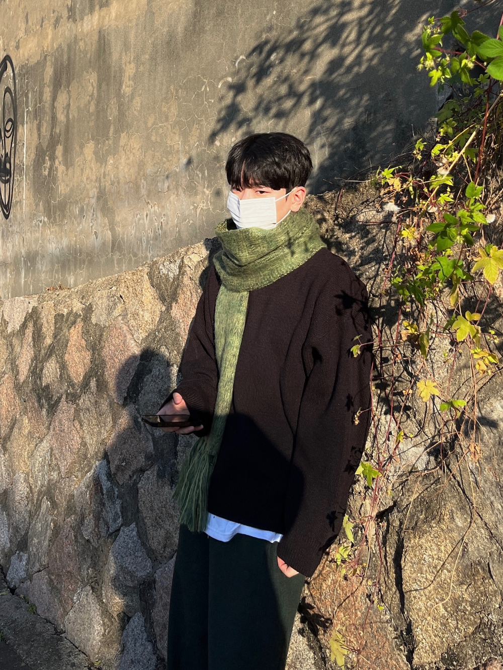 머플러 모델 착용 이미지-S65L13