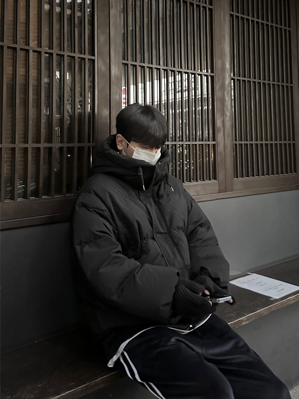 재킷 모델 착용 이미지-S74L4
