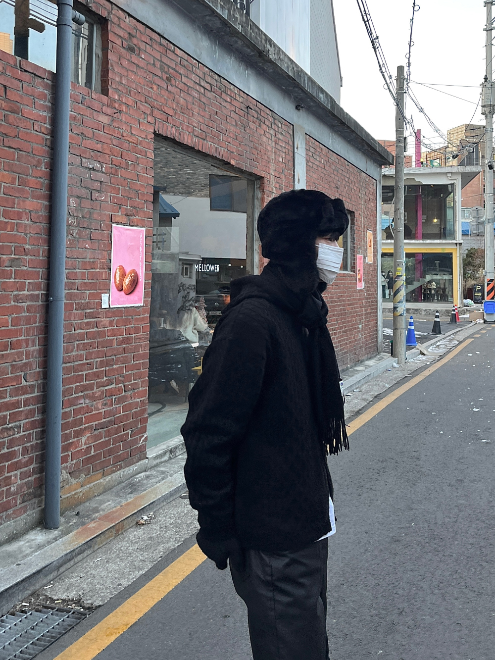 모자 모델 착용 이미지-S77L4