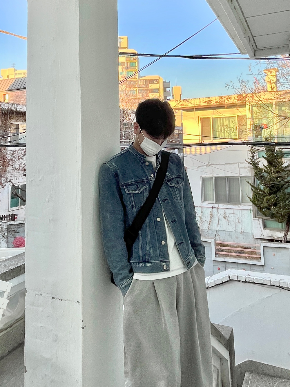 재킷 모델 착용 이미지-S76L17