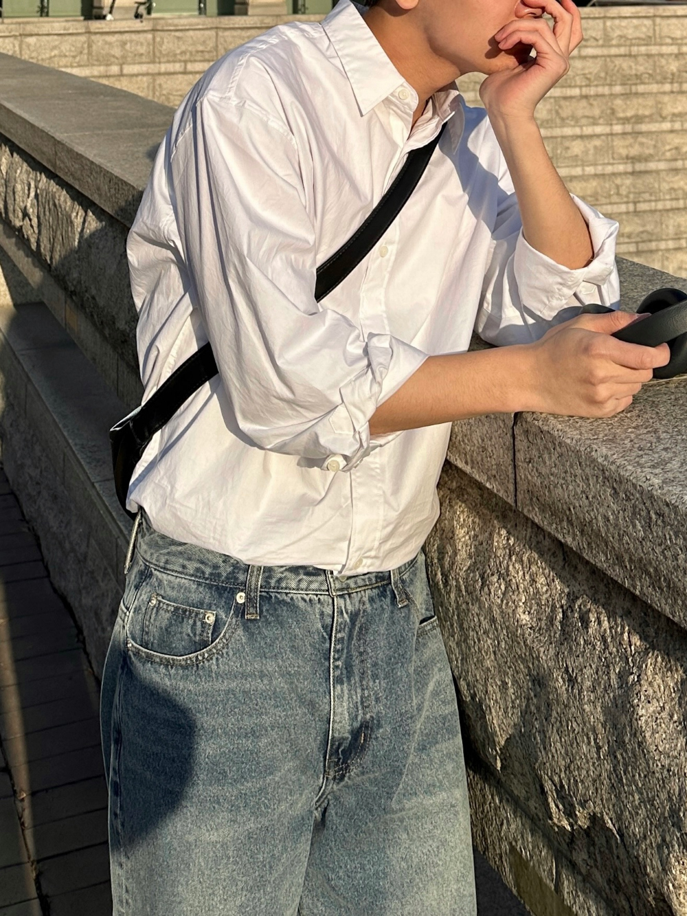 바지 모델 착용 이미지-S30L11