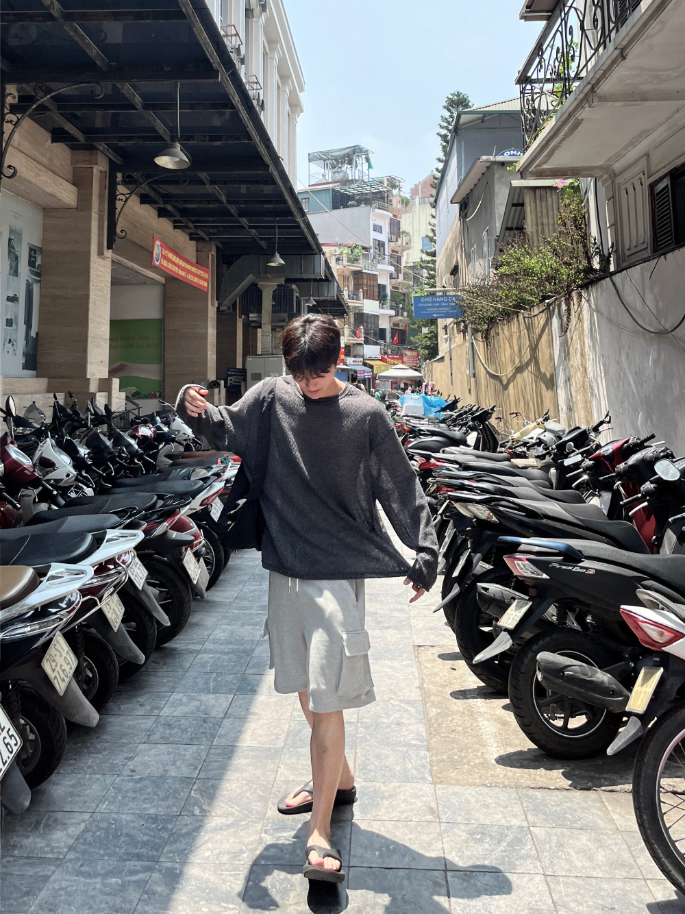 드레스 모델 착용 이미지-S46L15