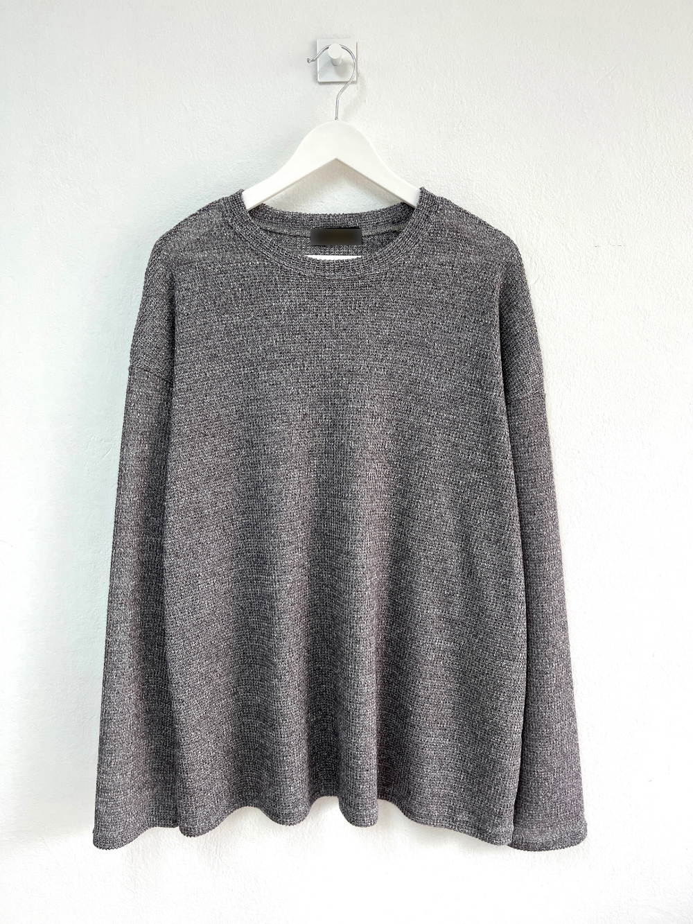 긴팔 티셔츠 그레이 색상 이미지-S58L4