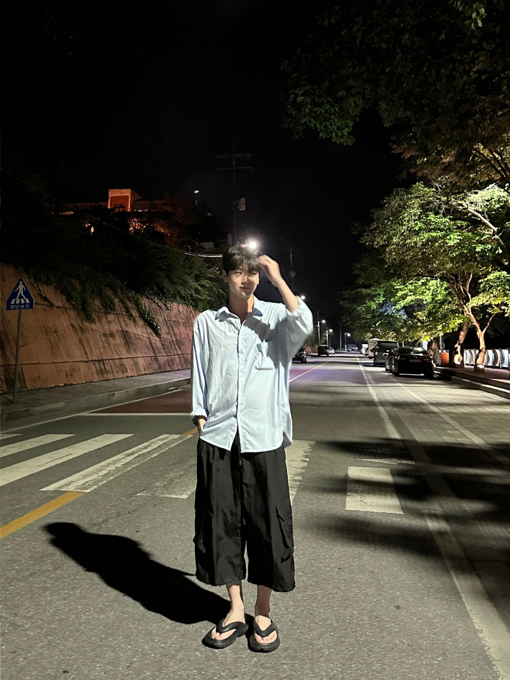 바지 모델 착용 이미지-S41L19