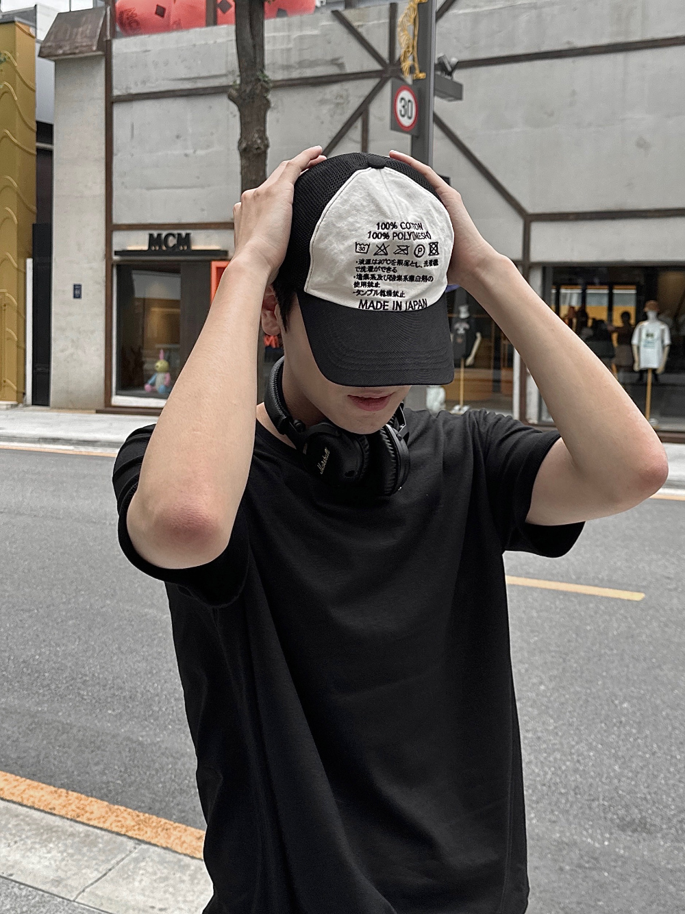 바지 모델 착용 이미지-S72L12
