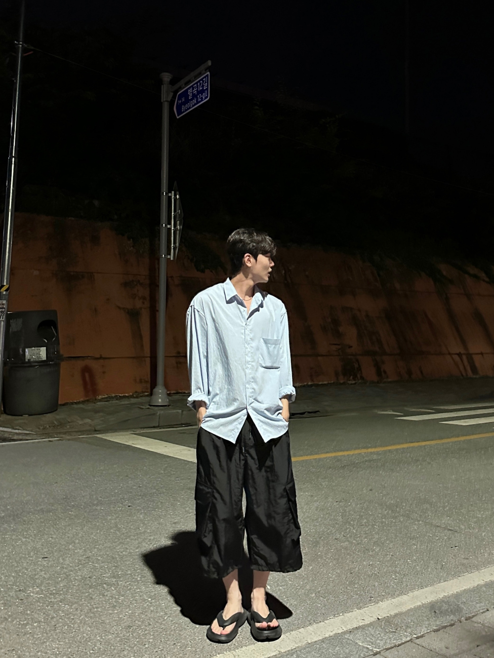 바지 모델 착용 이미지-S41L20