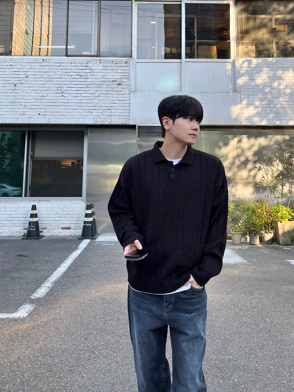 재킷 모델 착용 이미지-S49L10
