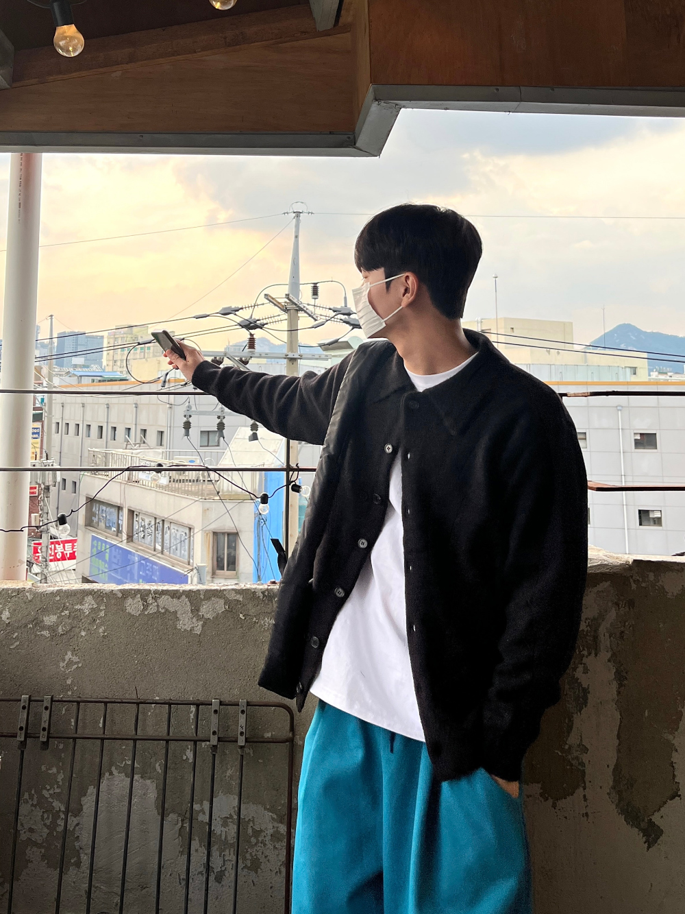 바지 모델 착용 이미지-S6L20