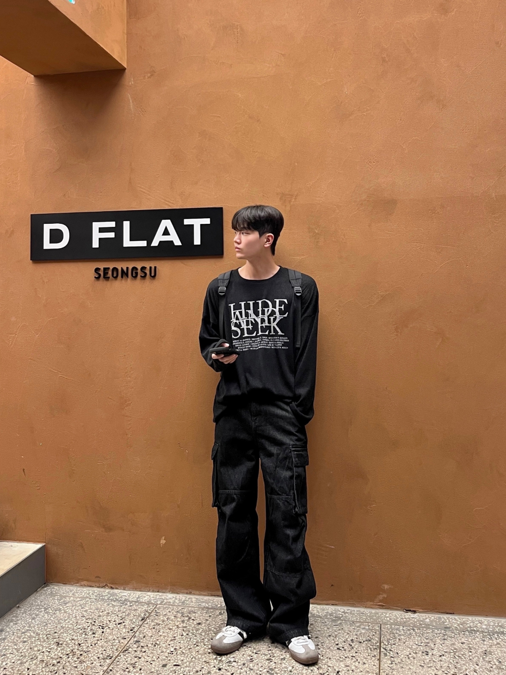 바지 모델 착용 이미지-S71L17