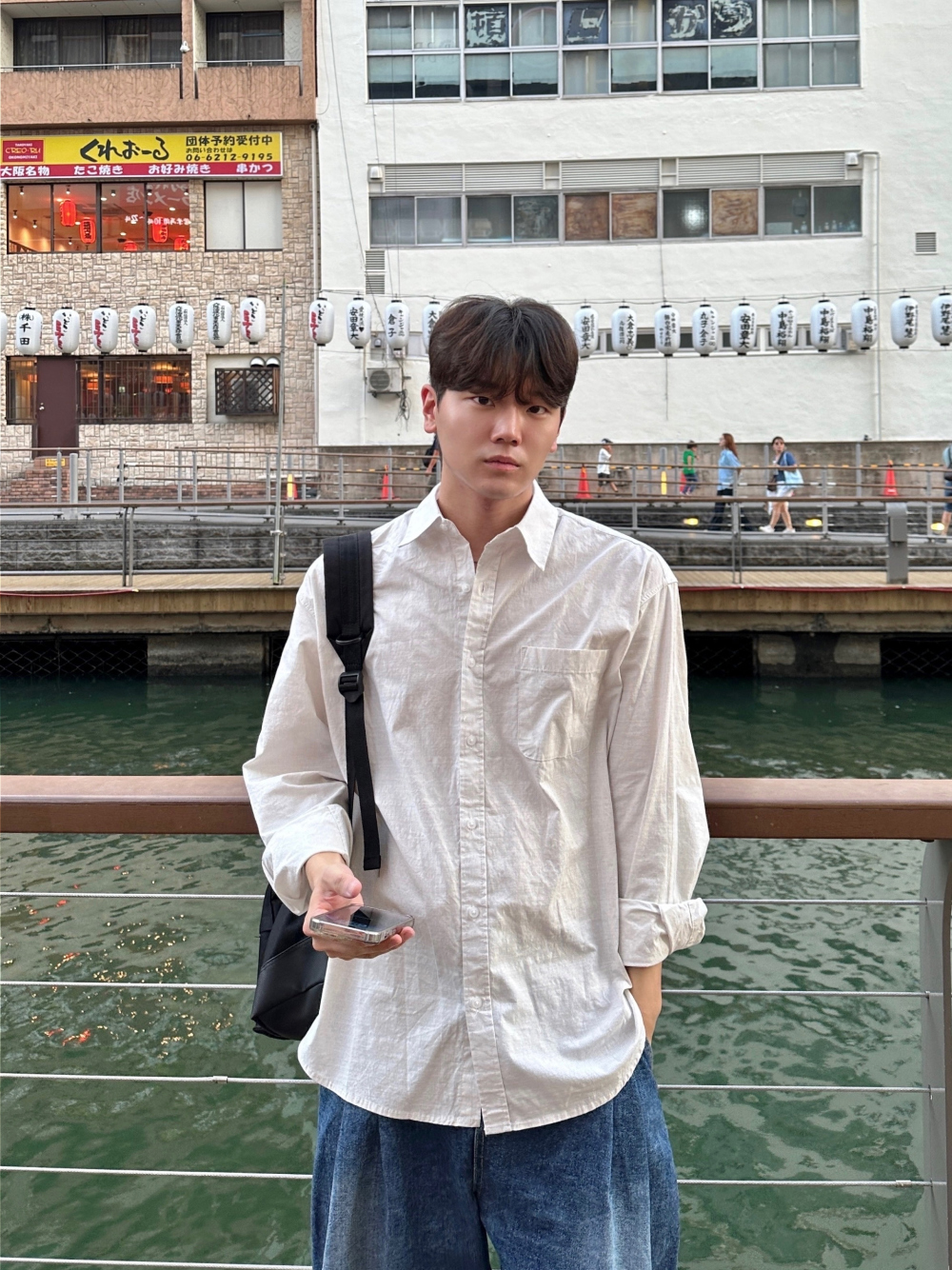 바지 모델 착용 이미지-S76L13
