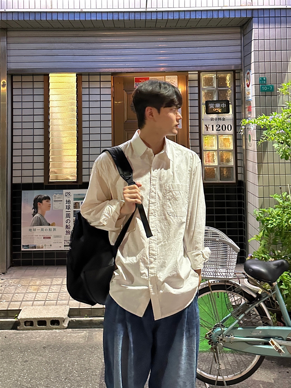 바지 모델 착용 이미지-S76L10