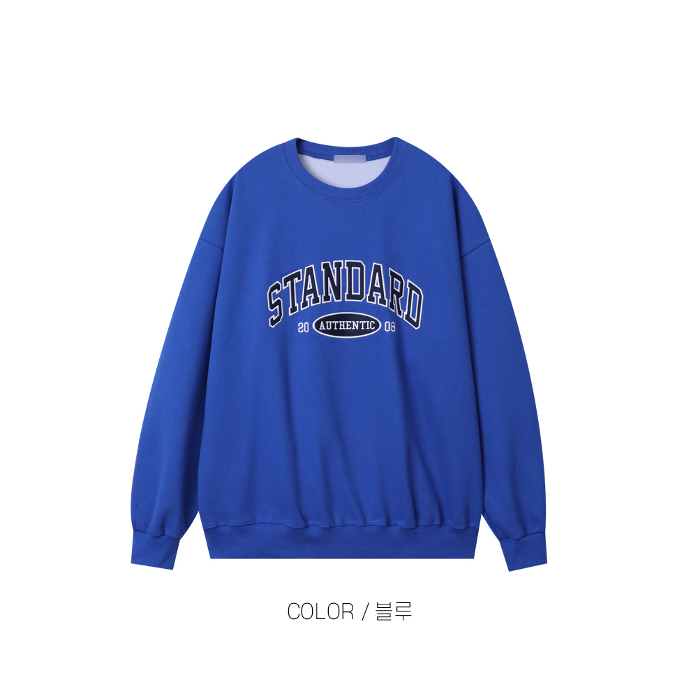 긴팔 티셔츠 블루 색상 이미지-S14L2