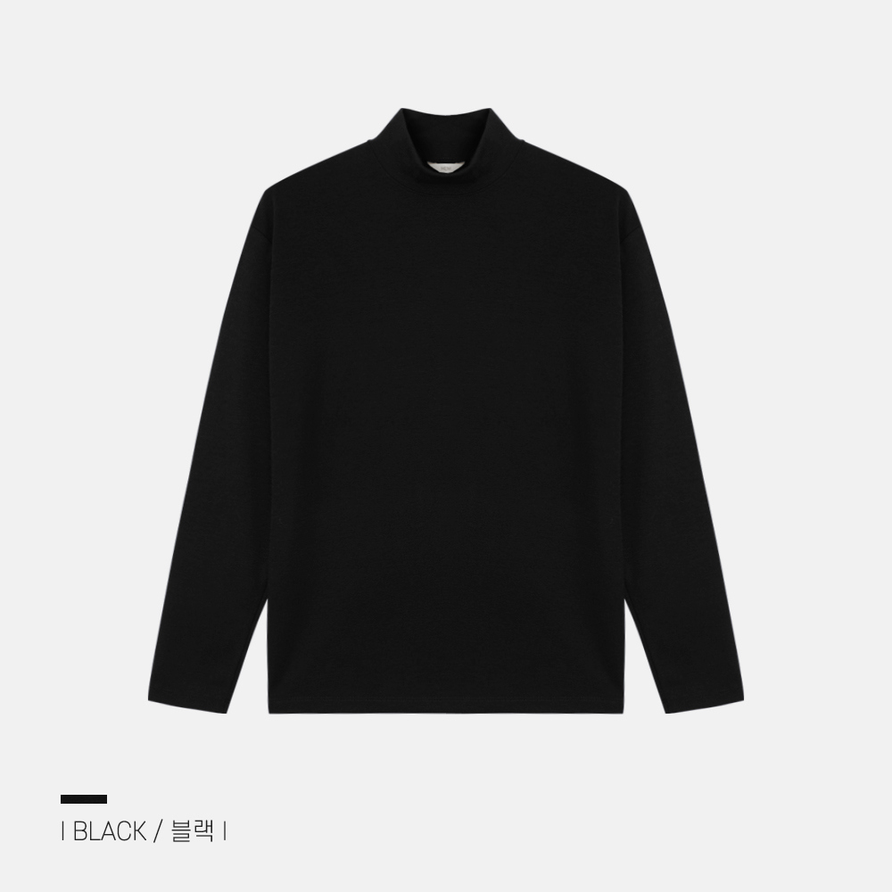 긴팔 티셔츠 차콜 색상 이미지-S75L8