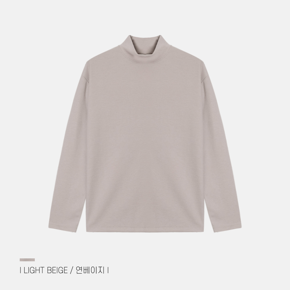 긴팔 티셔츠 크림 색상 이미지-S75L3